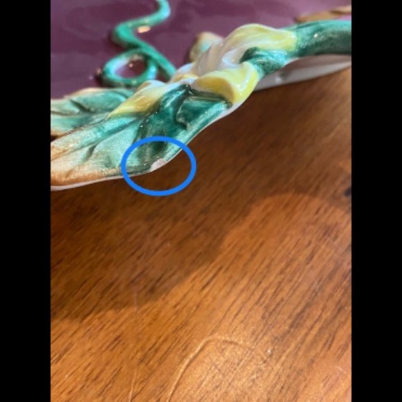 fitz and floyd Vegetable Garden Eggplant Plate  Fitz & Floyd - Picture 5 of 6